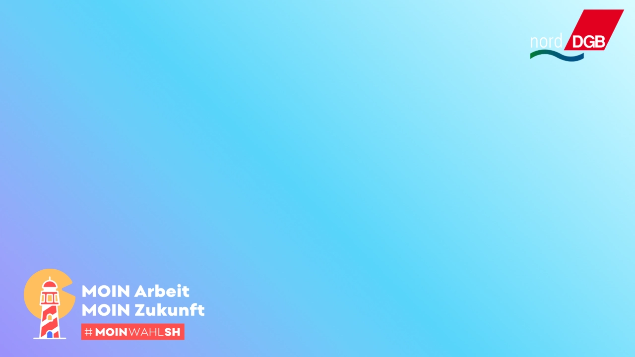 DGB Nord: Landtagswahl in SH - Banner zur Kampagne