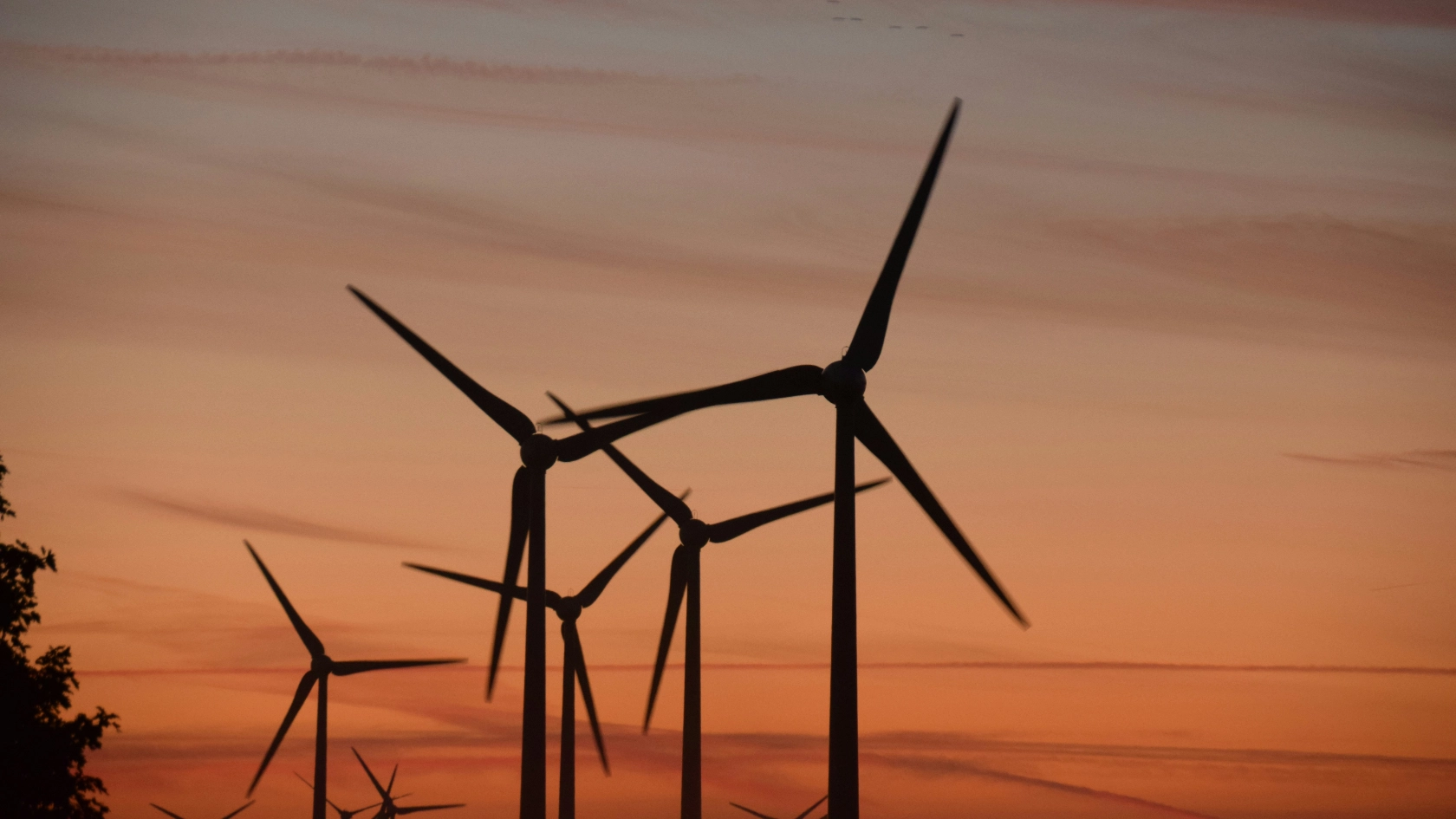 Windpark Sonnenuntergang