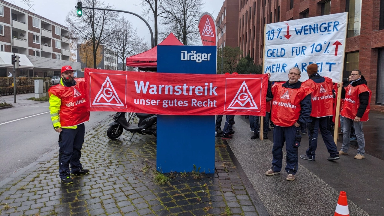Warnstreik der DGS in Lübeck am 20.11.2023